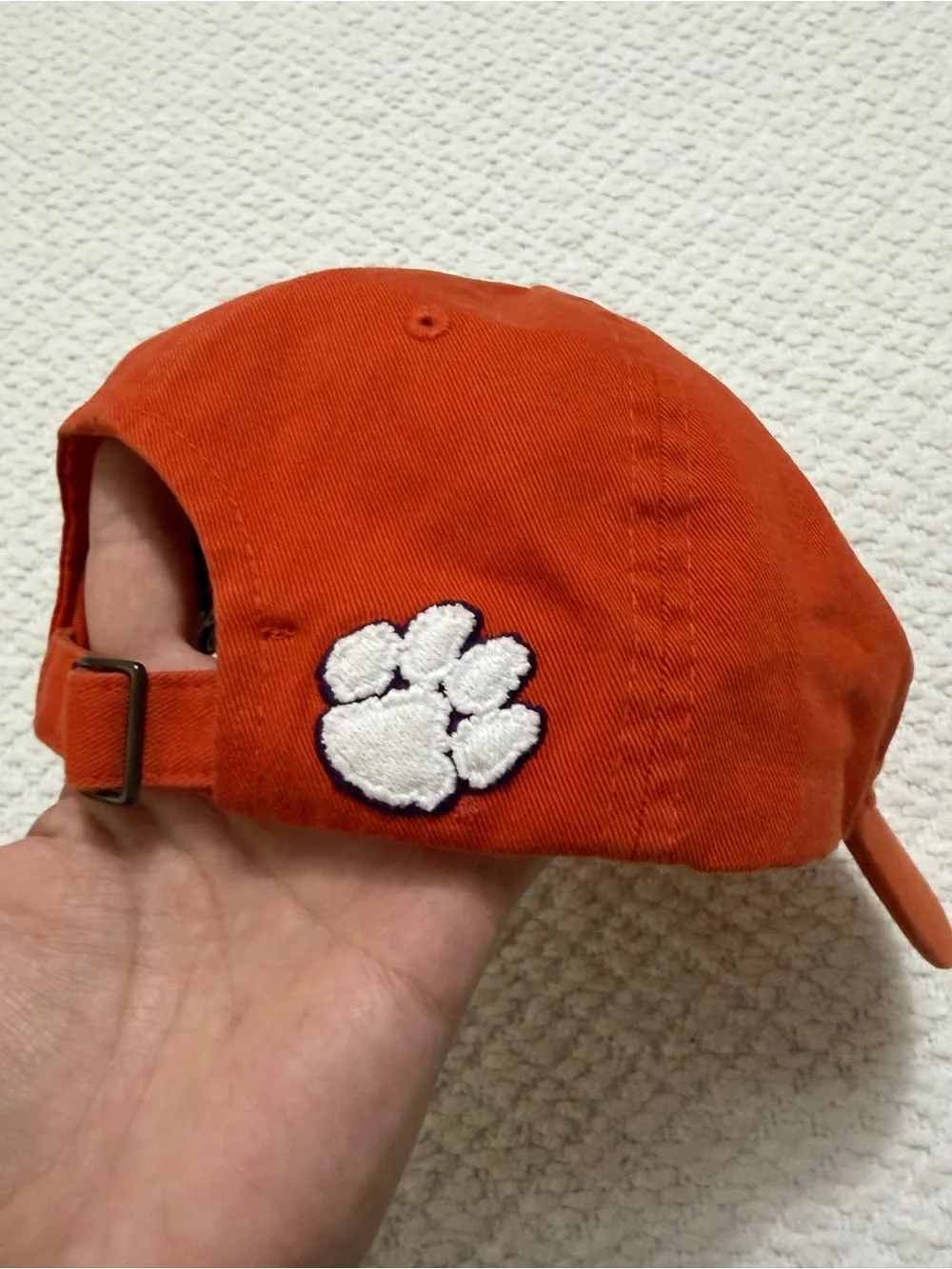 Zephyr Clemson Tigers Embroidered Paw Adjustable 100% Cotton